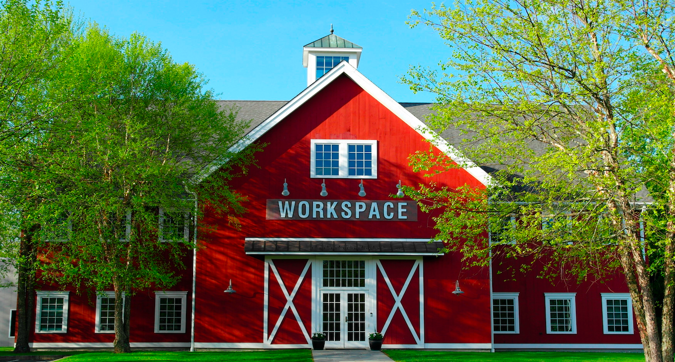The front view of the Workspace facility in Bethel, Conn. (Image credit: Alex Weber)
