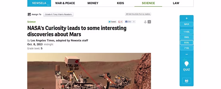 Newsela Raises $1.2M to Help Kids Read the News