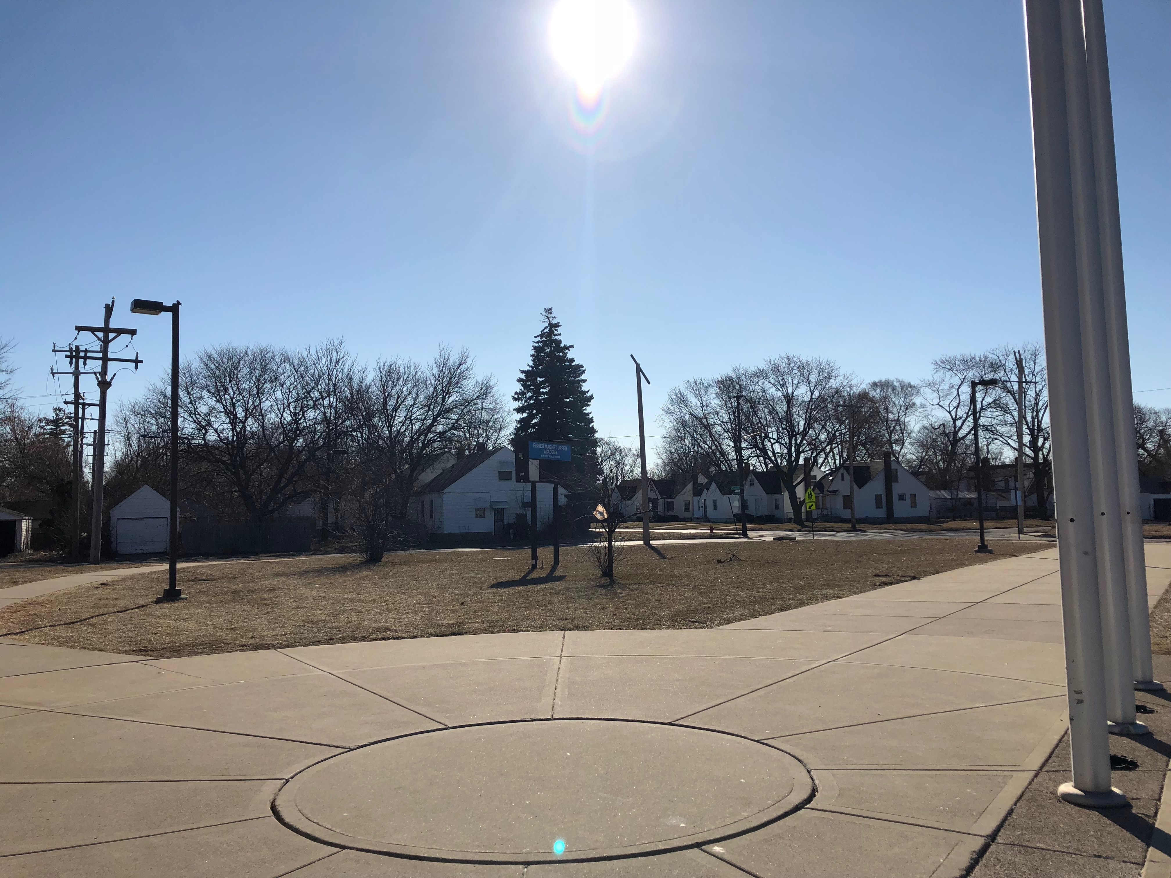 The neighborhood outside of Fisher Magnet Upper Academy. Photo Credit: Jenny Abamu
