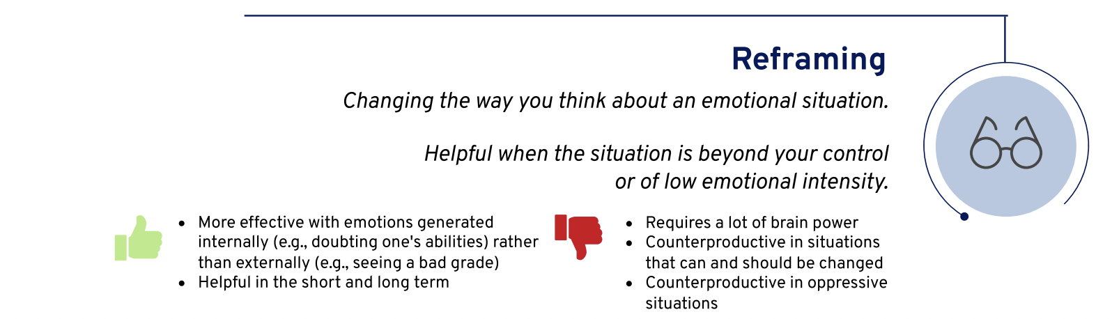 Reframing as emotion regulation