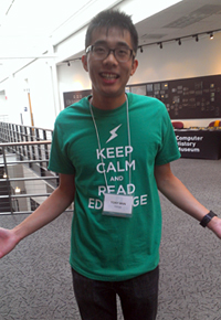 EdSurge's Tony Wan, making it look easy!