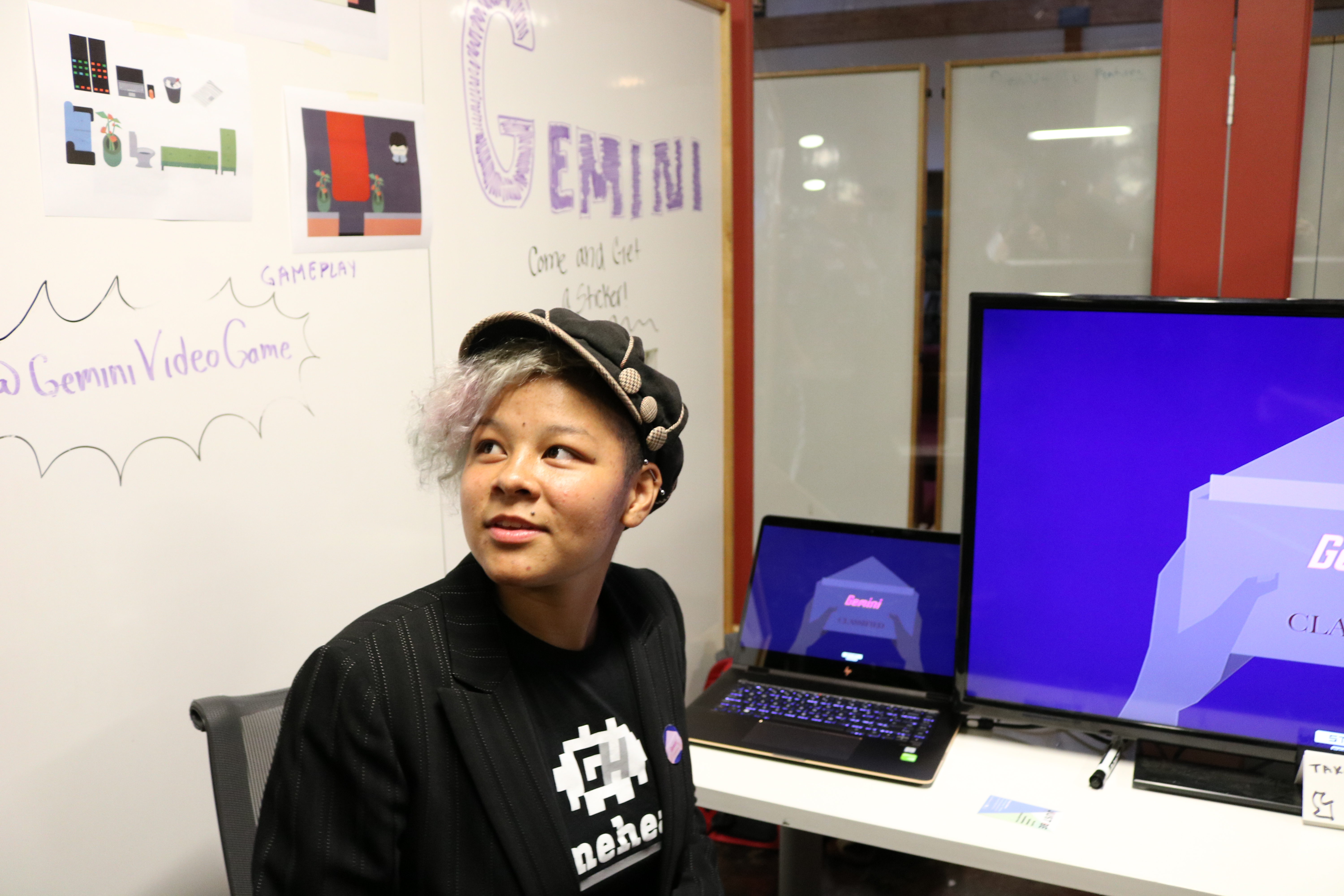 Kai Drayton-Yee at the Gameheads showcase on Saturday. Photo Credit: Tina Nazerian