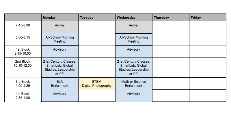 June's Schedule, Image Credit: Elizabeth S. LeBlanc