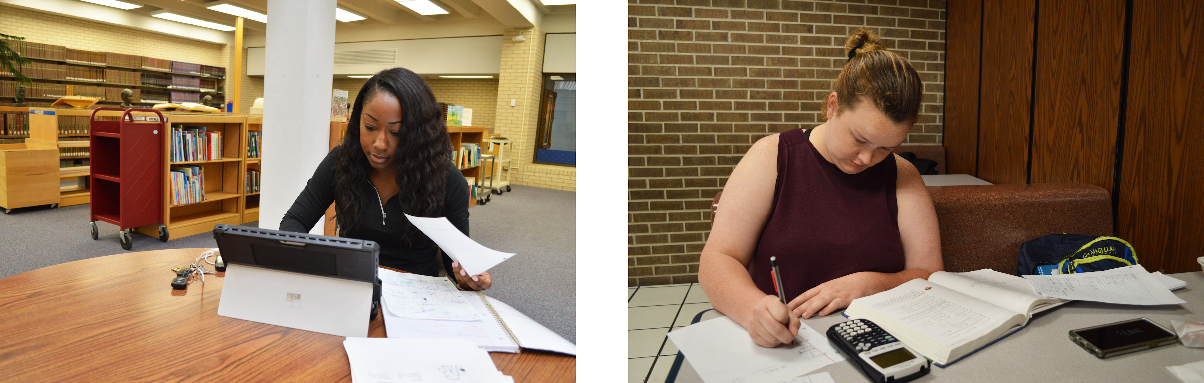 Tiffany Wills (left) and Shelby Albury (right). (Photo credit: Sydney Johnson)