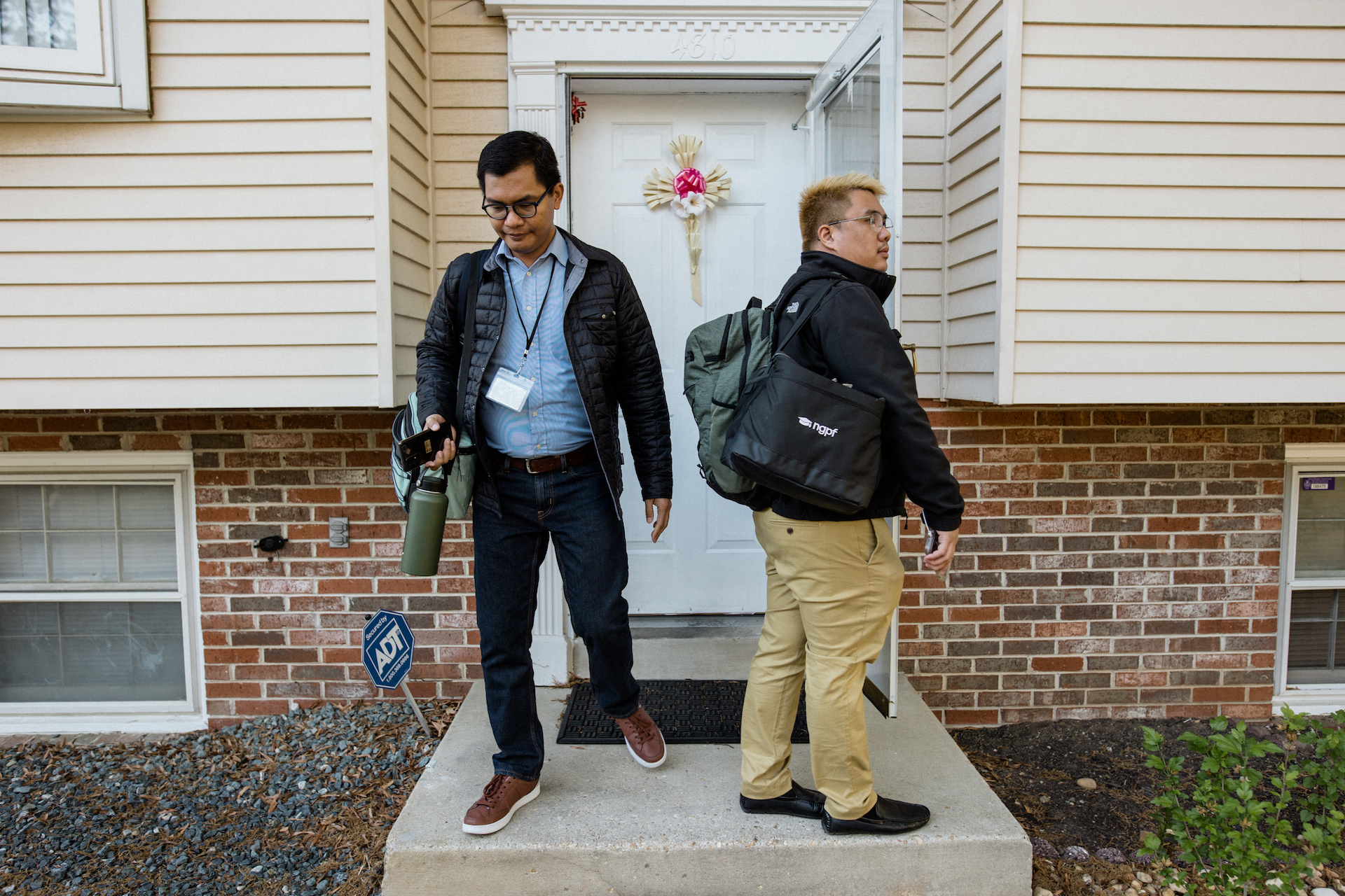 Sagun and Cruz leave for work.