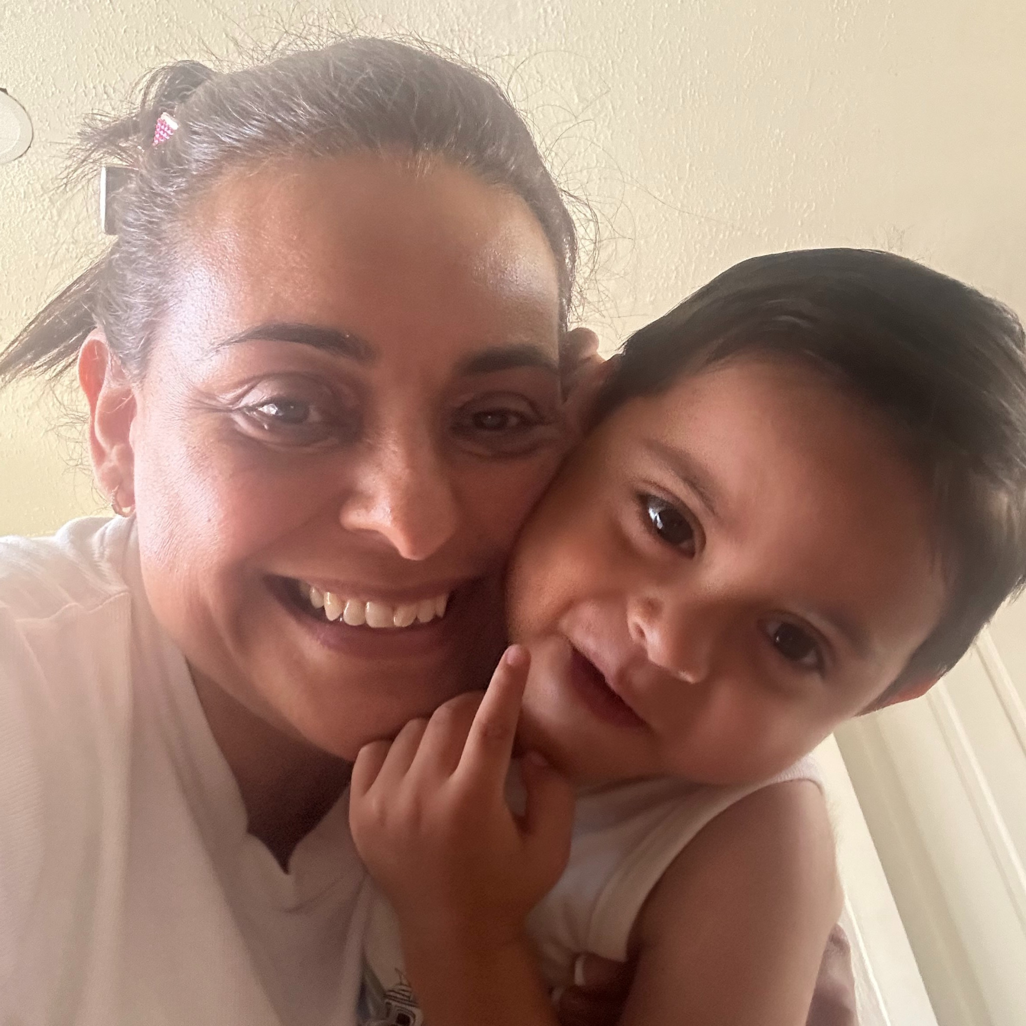 Miriam Bravo with her 2-year-old grandson Tadeo. Through home visits from ParentChild+, Bravo says she has become a better caregiver to Tadeo. Photo courtesy of Bravo.