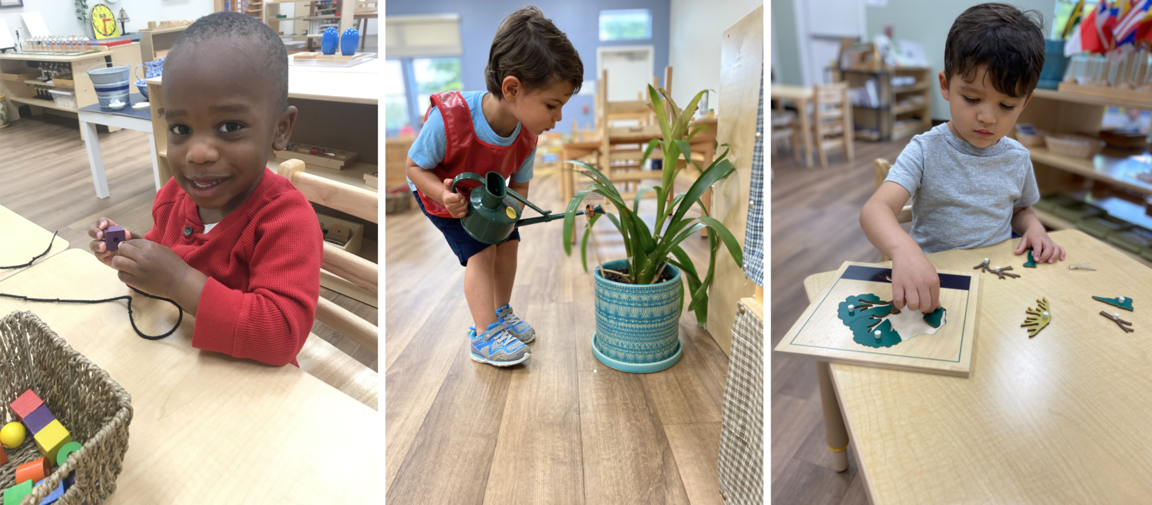 The children of essential workers learn and play at reopened Guidepost Montessori centers. (Courtesy: Guidepost)