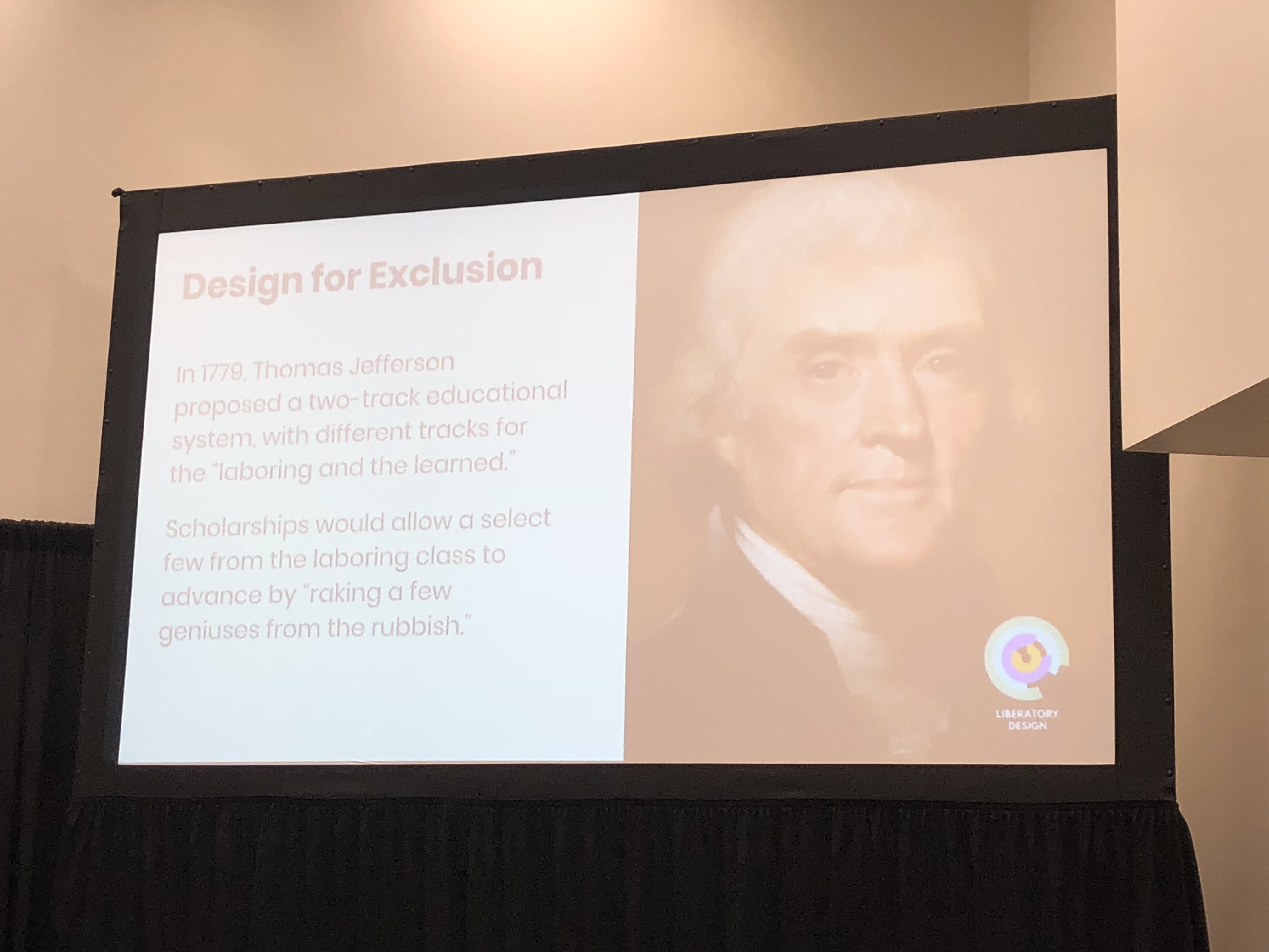 Thomas Jefferson quote shared during the session
