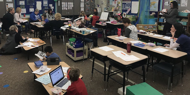 Digital learning rounds at Millard Public Schools, Image Credit: Ryan Saunders