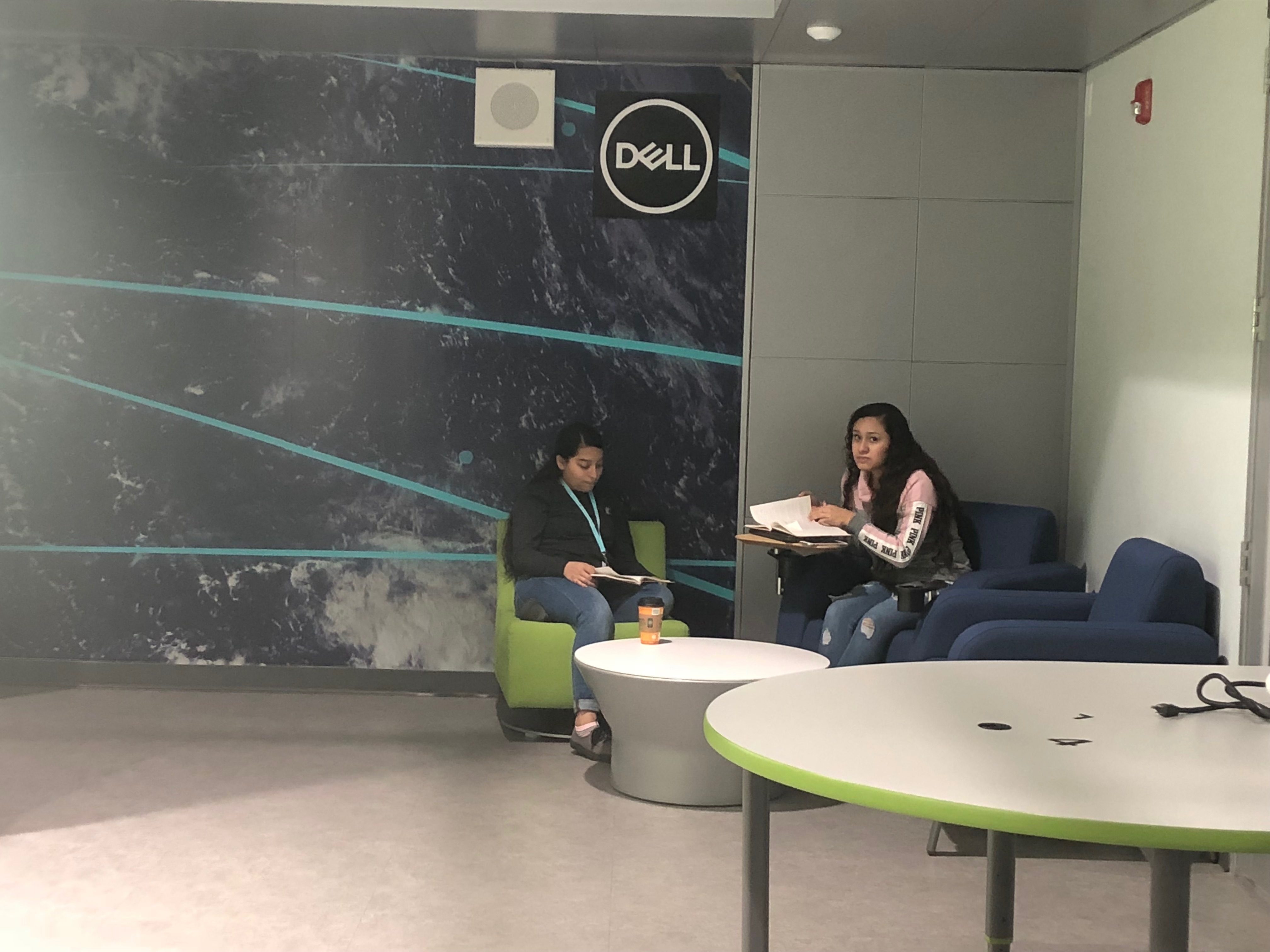 Students working in the new center. Photo Credit: Jenny Abamu