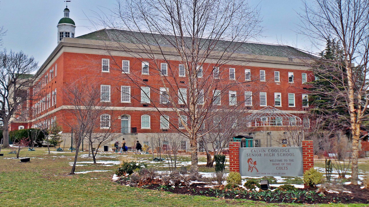 Calvin Coolidge High School is participating in the DC + XQ competition. Photo by Brylie Christopher Oxley / Wikimedia Commons.