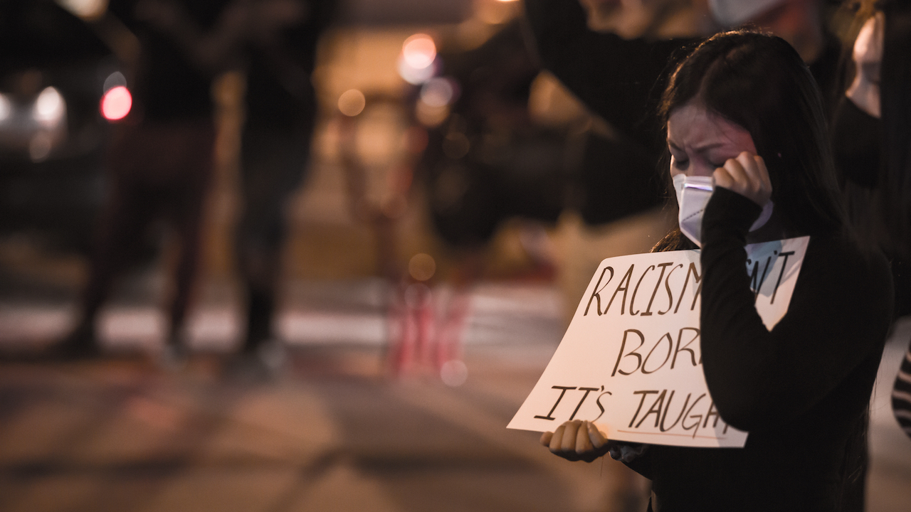 A participant at a Black Lives Matter protest in Las Vegas on May 30, 2020. Photo by RYO Alexandre / Shutterstock.