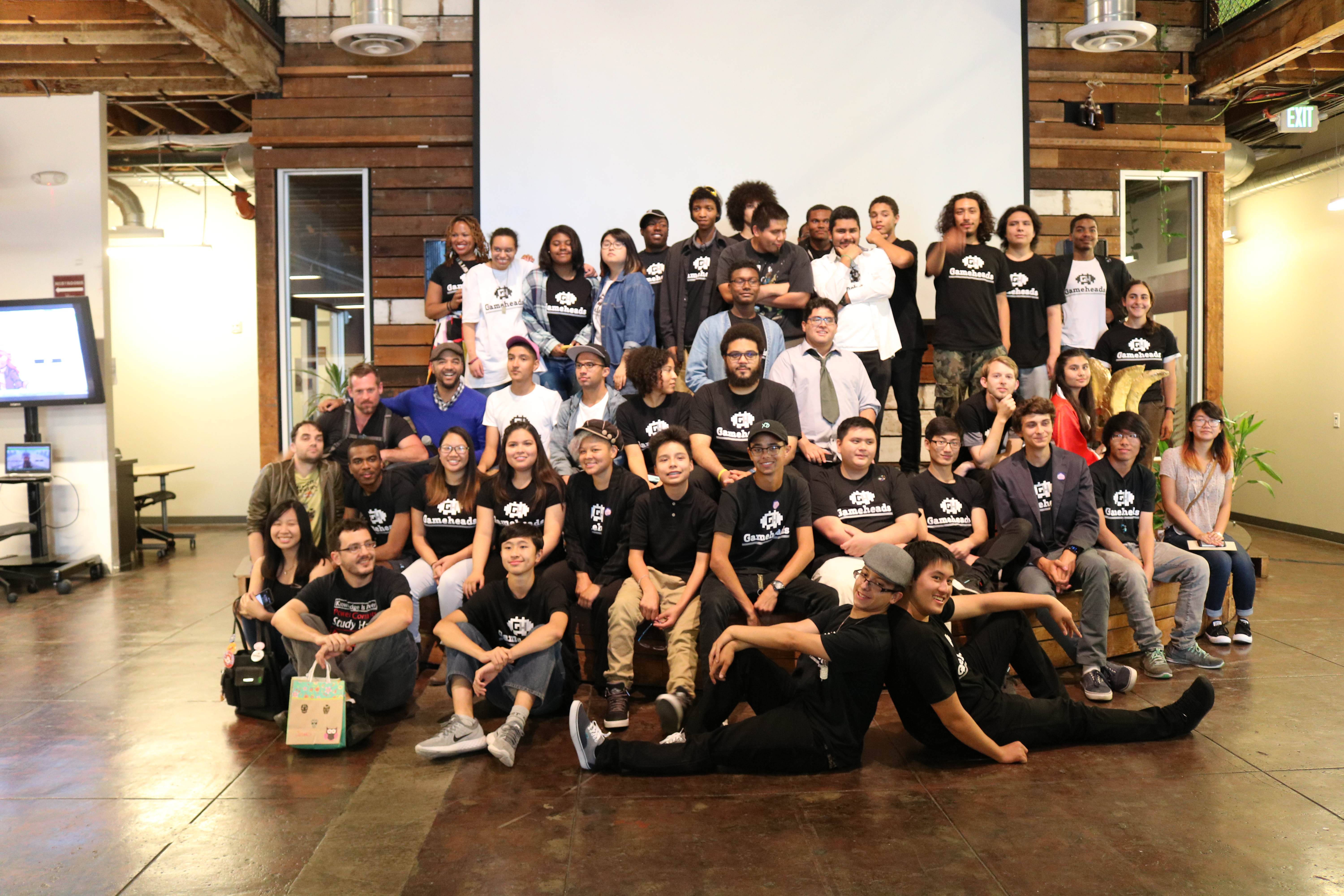 A group photo at the Gameheads showcase on Saturday. Photo Credit: Tina Nazerian