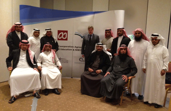 Part of the training class in Riyadh.
