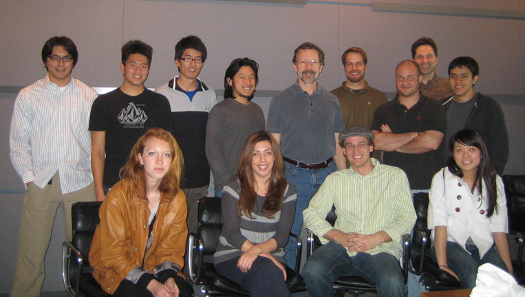 After the lunch that changed my life on February 25, 2008. I'm the short guy with the long hair.
