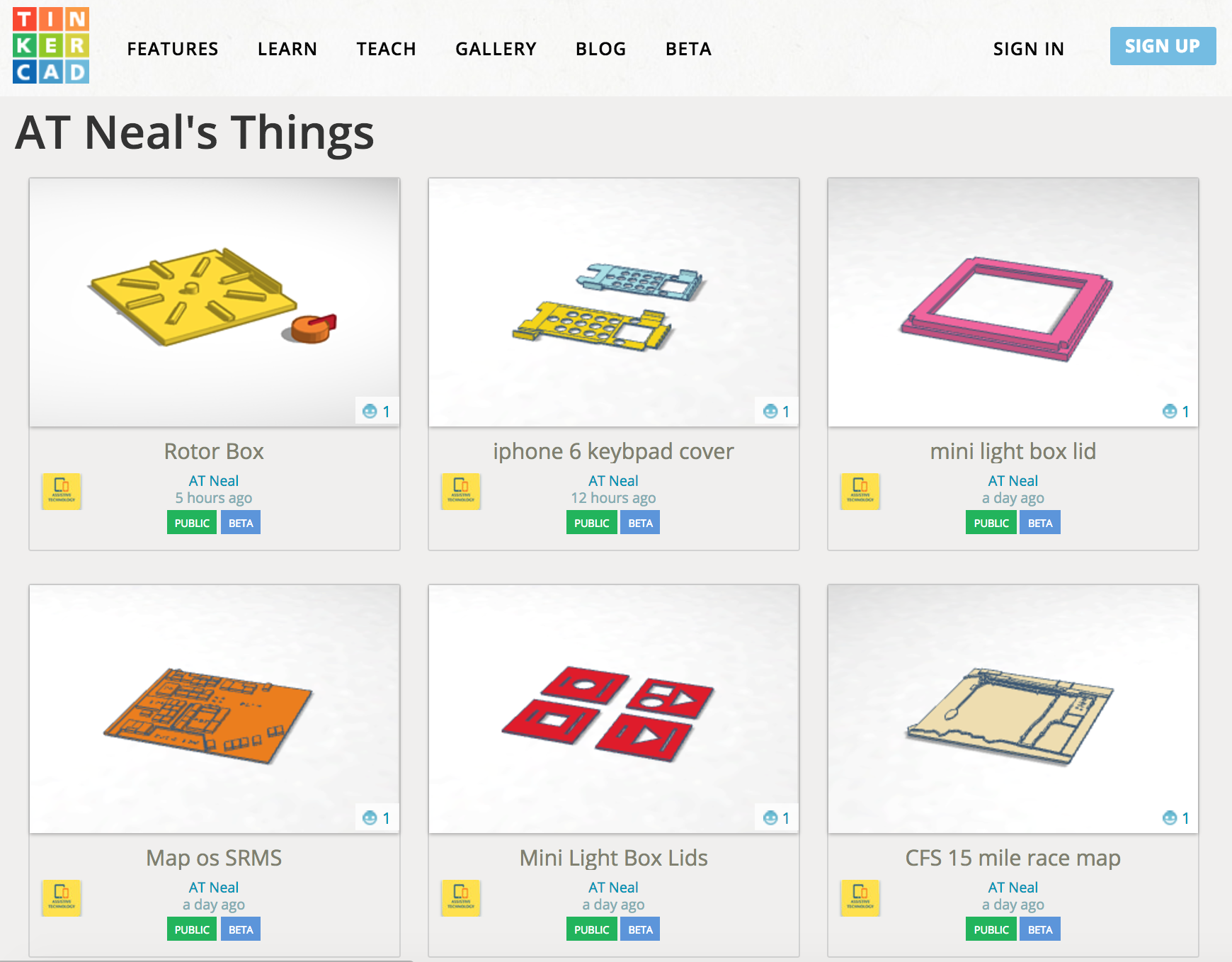 Neal's 3D designs