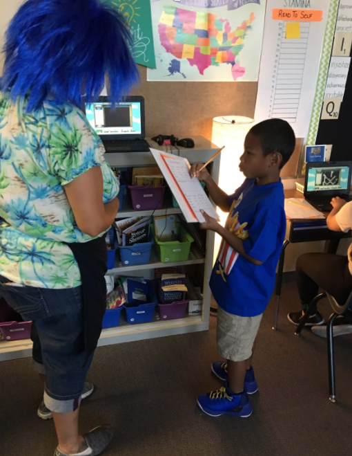 Student getting user feedback on an original video game, Image Credit: Claire Cummings