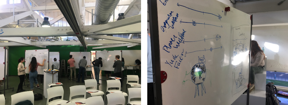 Students at the d.school “design a cow” and consider the implications of their design, including the positive or negative impacts on the environment, organism welfare, planet welfare and the “yuck” factor.