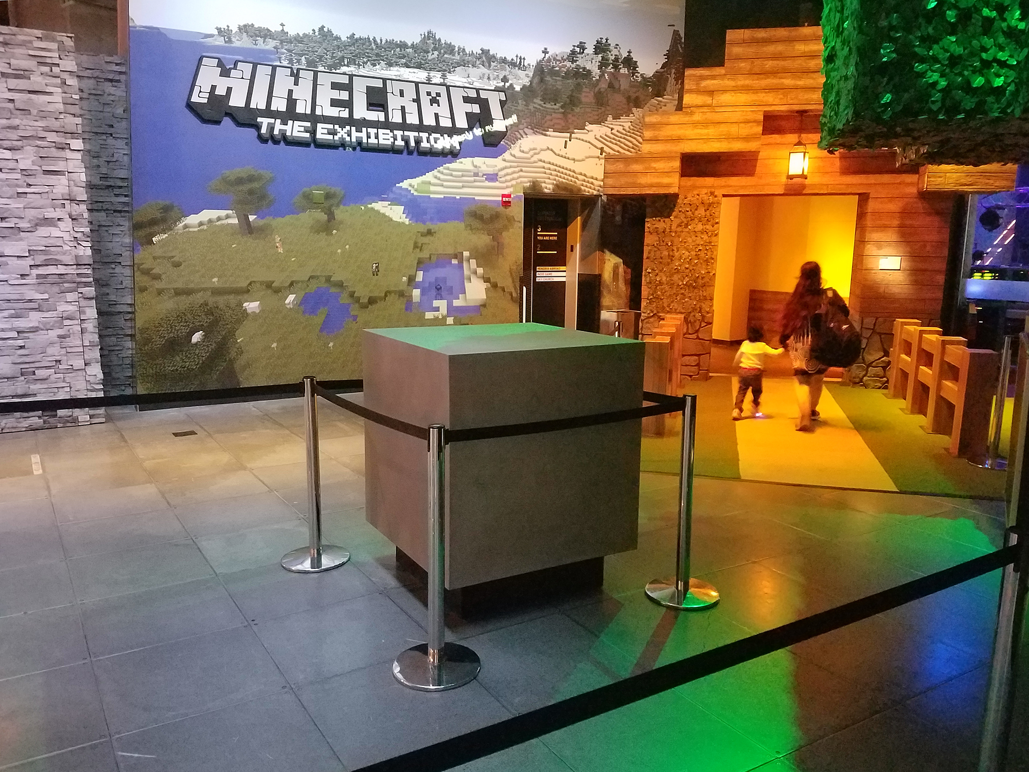 Entrance to Minecraft: The Exhibition (Photo credit: Frank Catalano)
