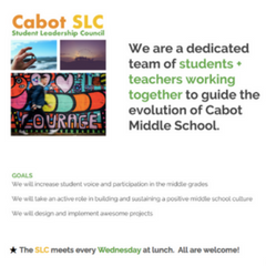 Cabot Student Leadership Council Agenda, Image Credit: Peter Stratman