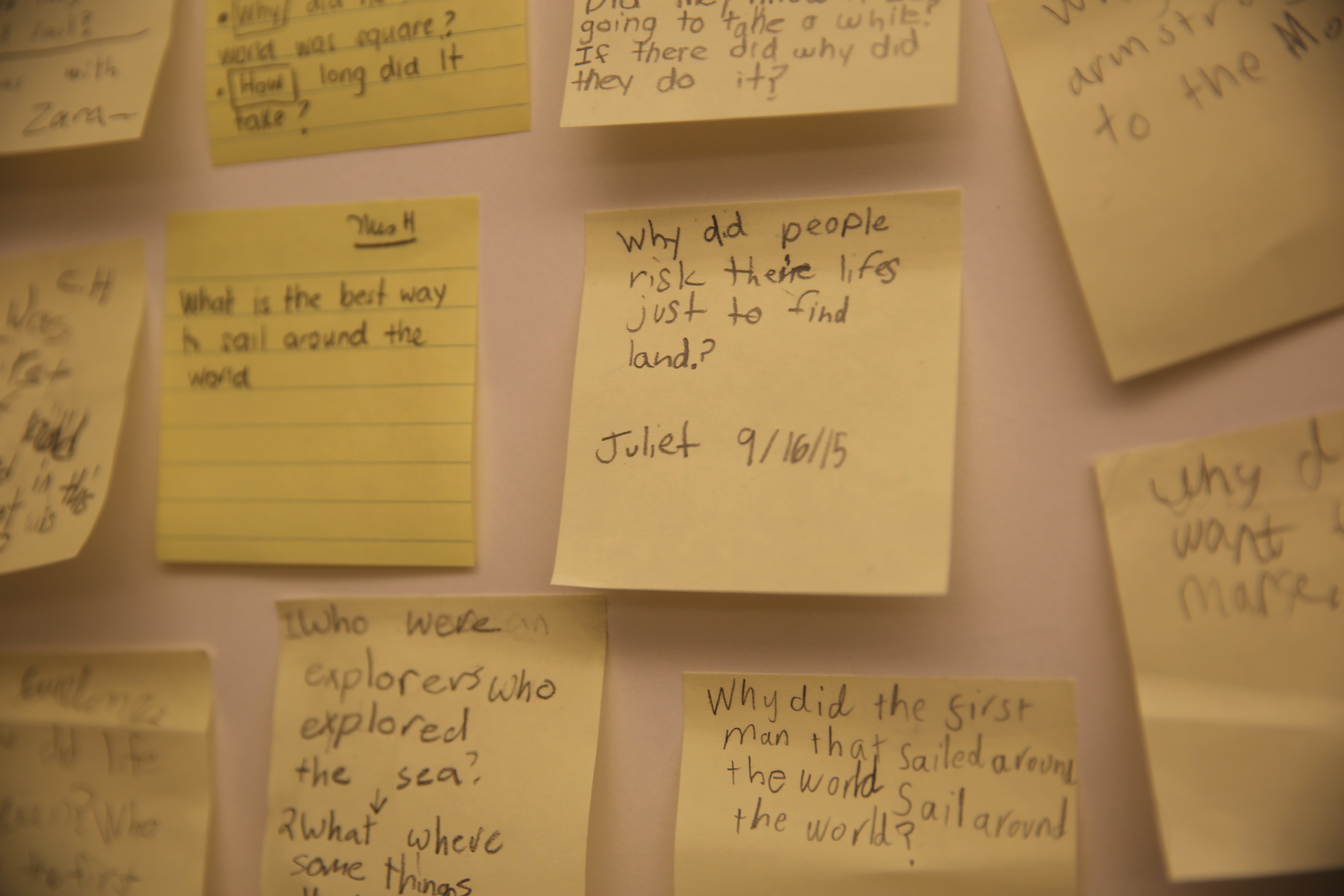 Whitby School Wonder Board, Image Credit: Whitby School