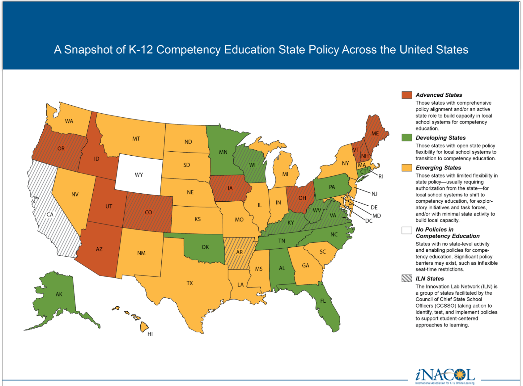 Source: CompetencyWorks , April 2017. Full size image here .