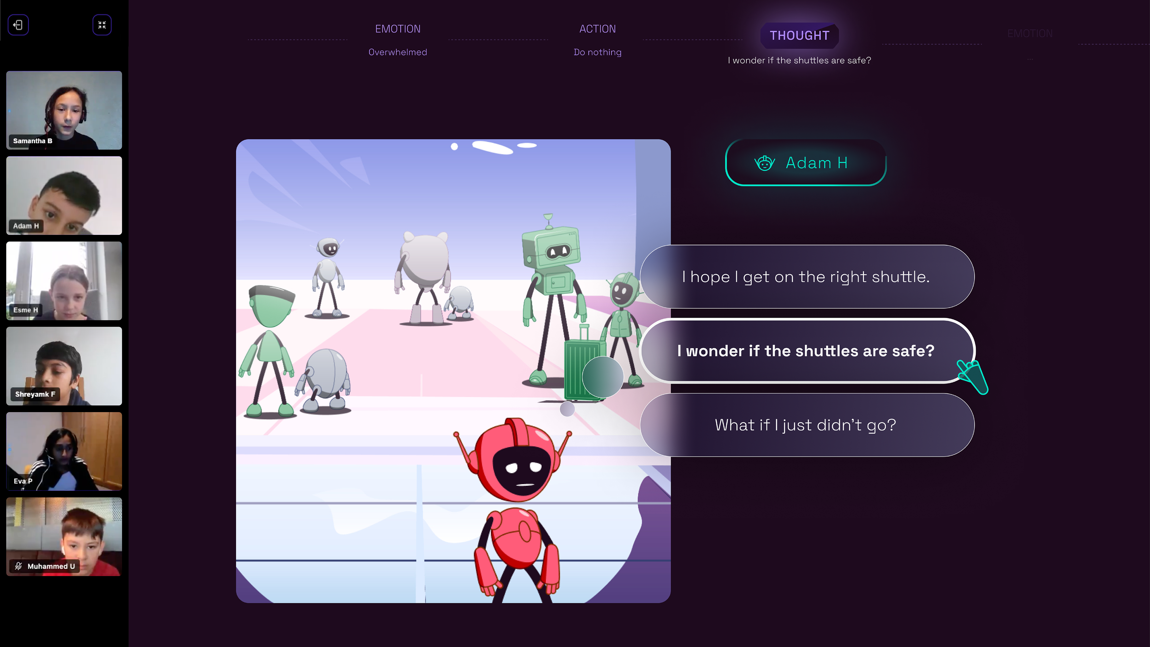 A NXTLVL SEL game exploring the intricacies of thoughts, emotions and actions
