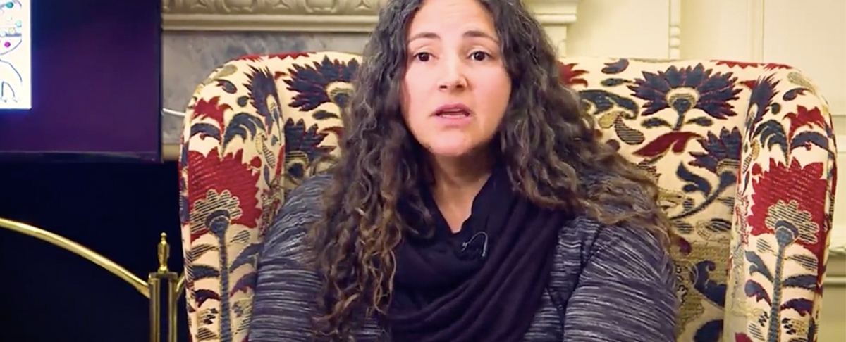 Laurie Santos, a professor of psychology at Yale, recorded lectures for her Science of Well-Being MOOC in her home.