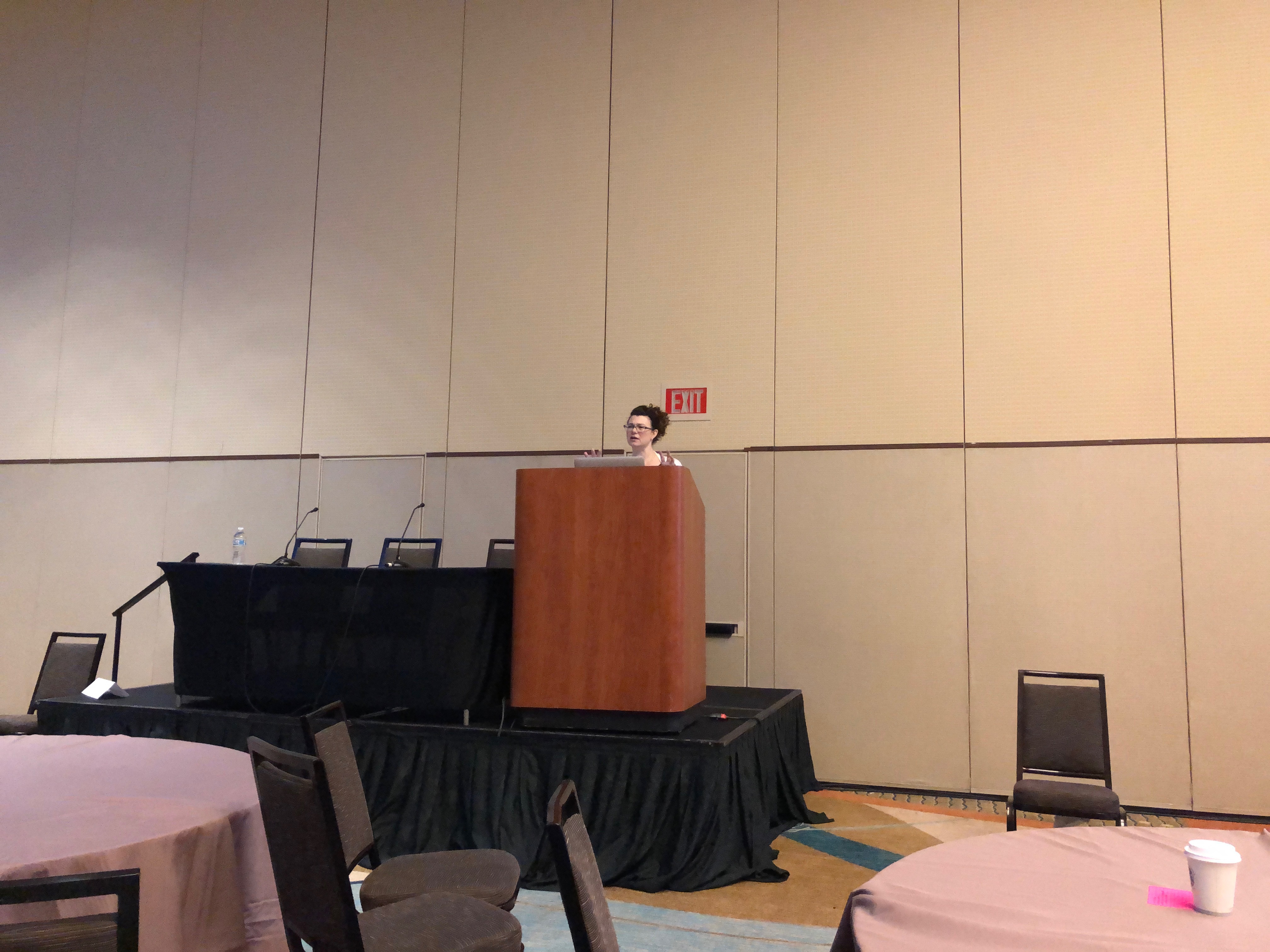 April Millet presents at the 2018 OLC Accelerate conference in Orlando. Photo Credit: Tina Nazerian