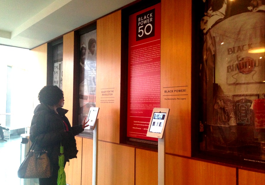 Black Power! exhibit, part of the digital signage project