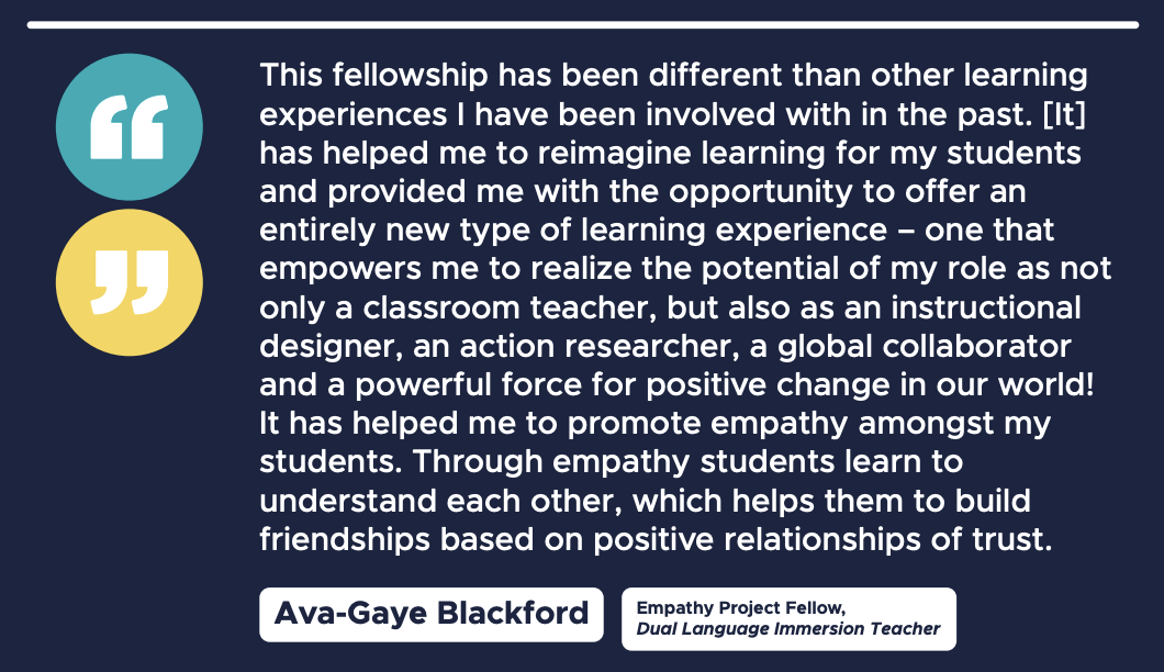 An Empathy Project Fellow shares her experience of continuous learning. (Source: Participate)