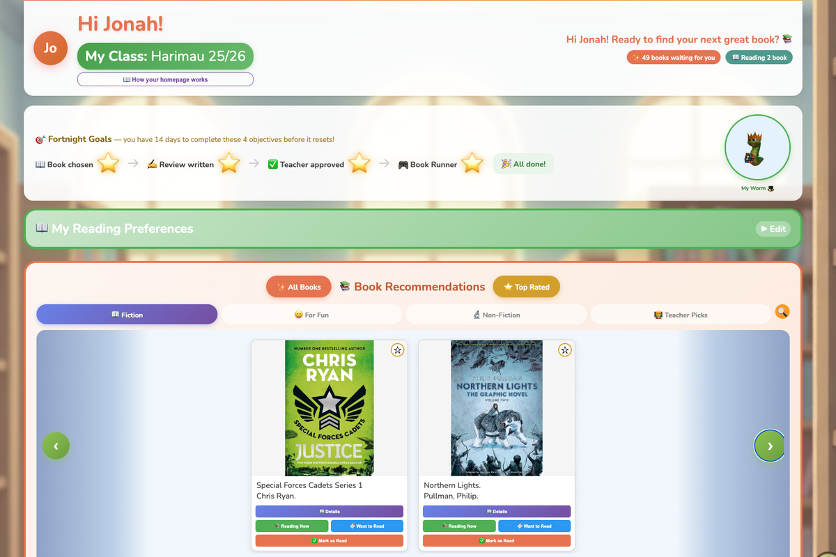 Student Book Recommendations