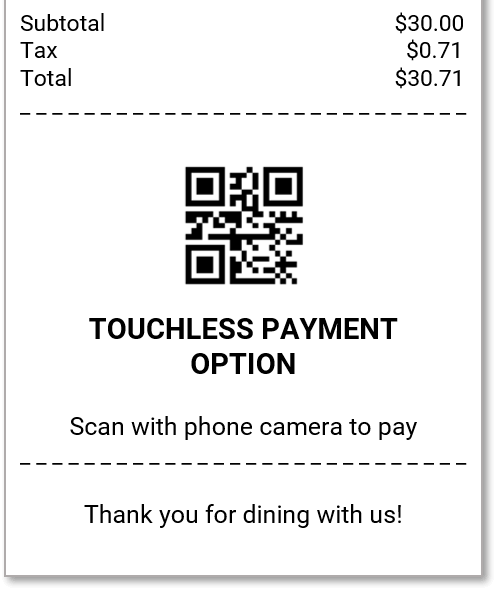 Contactless Payment QR Code