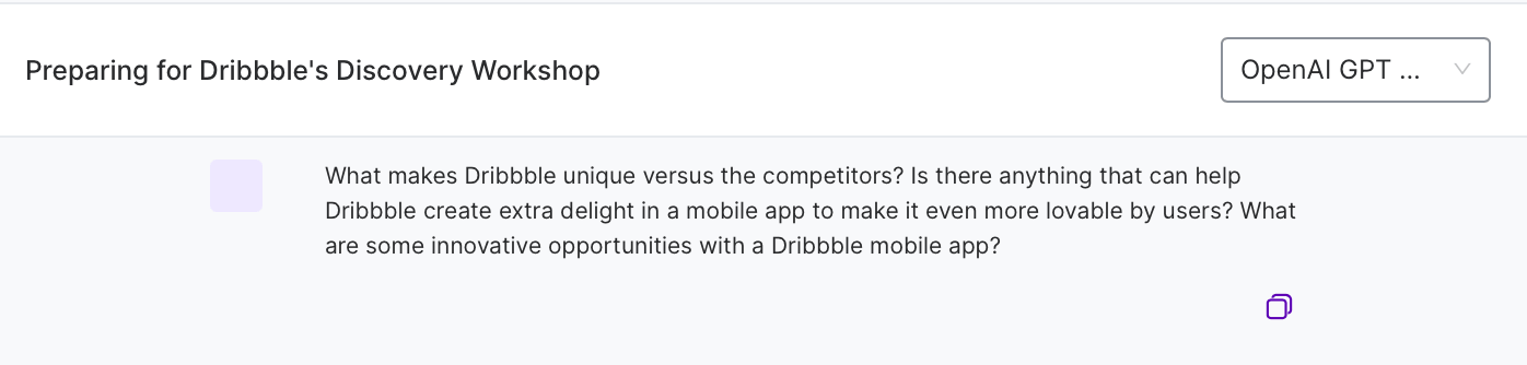 Using AI to brainstorm innovative opportunities in an ArcTouch app strategy workshop
