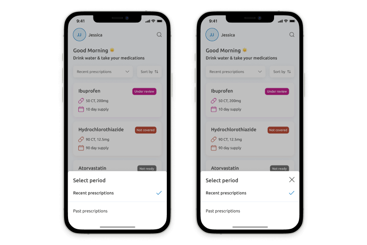 accessible design using descriptive actions for screen readers in the Magellan Rx app