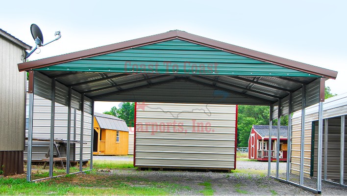 20x20x7 Aframe Vertical Roof Carport