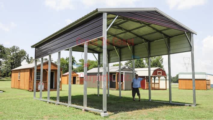 18x30x13 Aframe Reinforced RV Carport