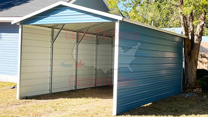 12x21x8 a-frame horizontal roof carport