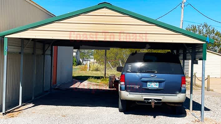 18x20x7 A-Frame Vertical Carport