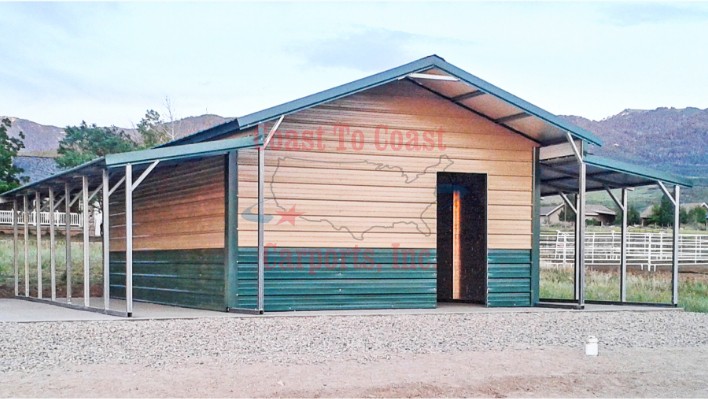 32x35x12-11-10 Aframe Vertical Roof Barn