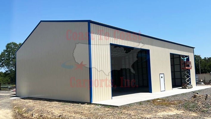 60x70x20 Commercial Clear Span Building