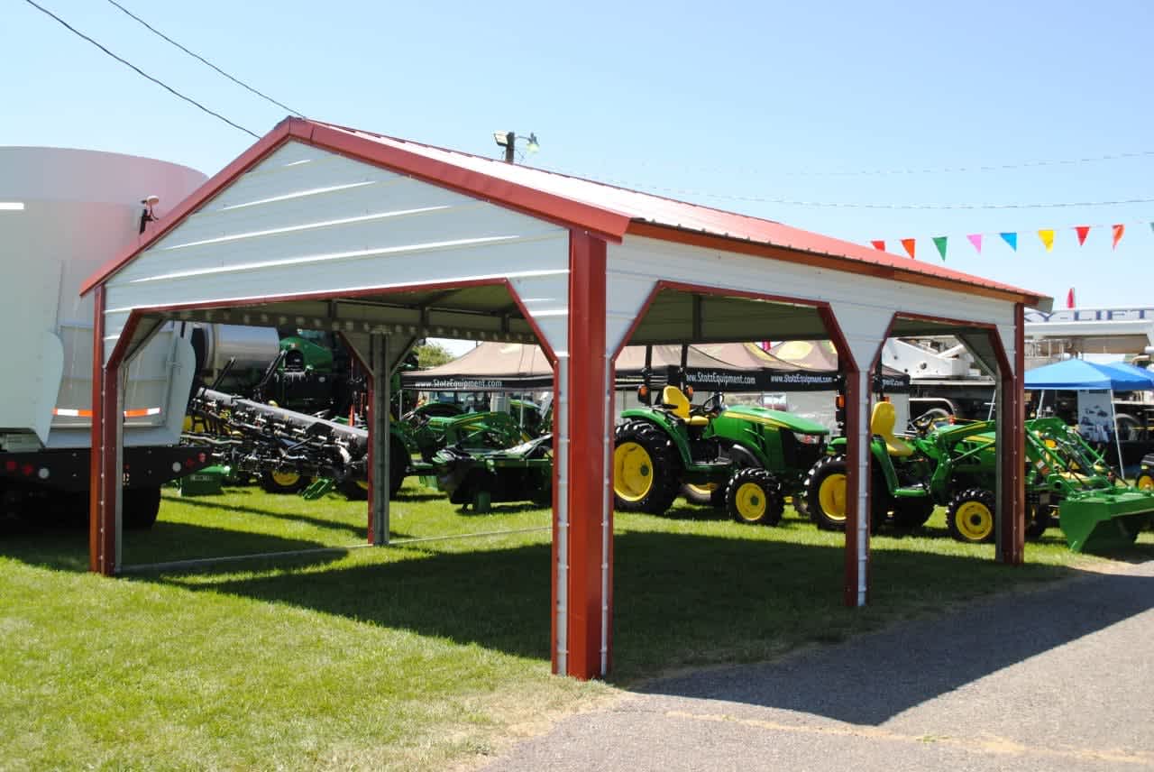 Metal Carports Can be Attached Close to the House or Structure