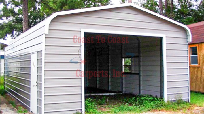 24x31 Enclosed Metal Garage  Insulated Metal Garage Online