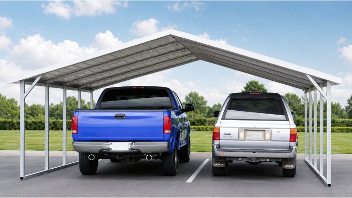 A-Frame Horizontal Carports