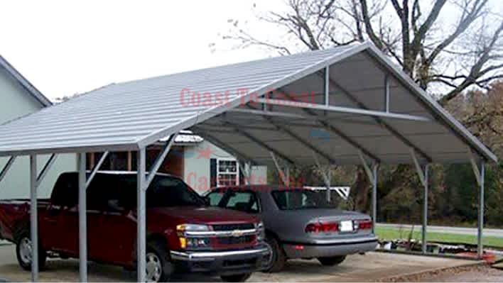 26x25x8 Aframe Horizontal Carport