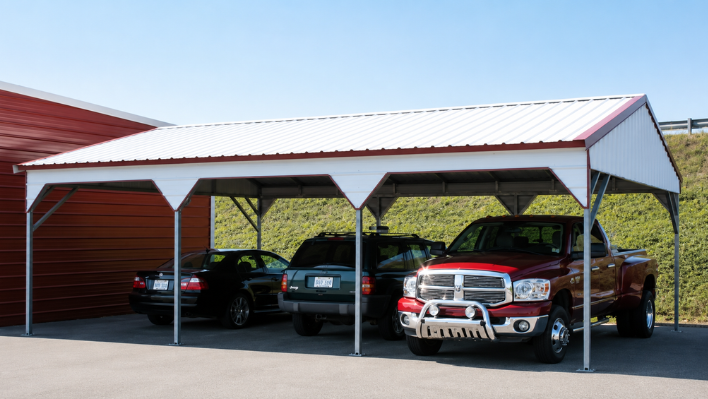 Three Car Carport