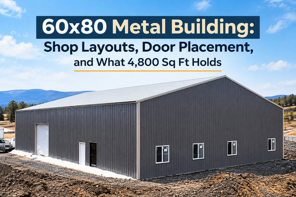 60x80 Metal Building Shop Layouts and Door Placement