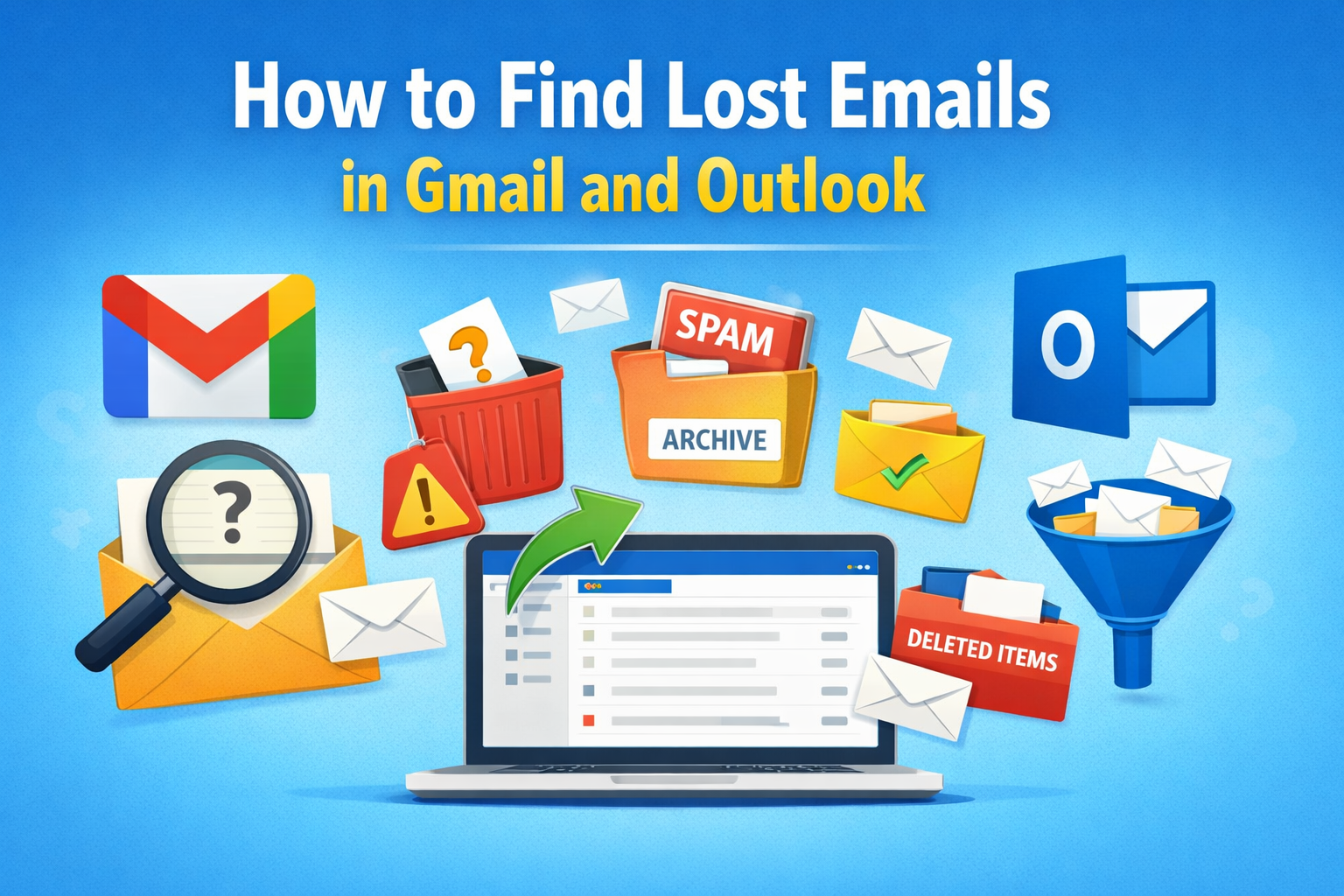 4 Ways to Find Lost Emails in Gmail and Outlook – Mail Genie