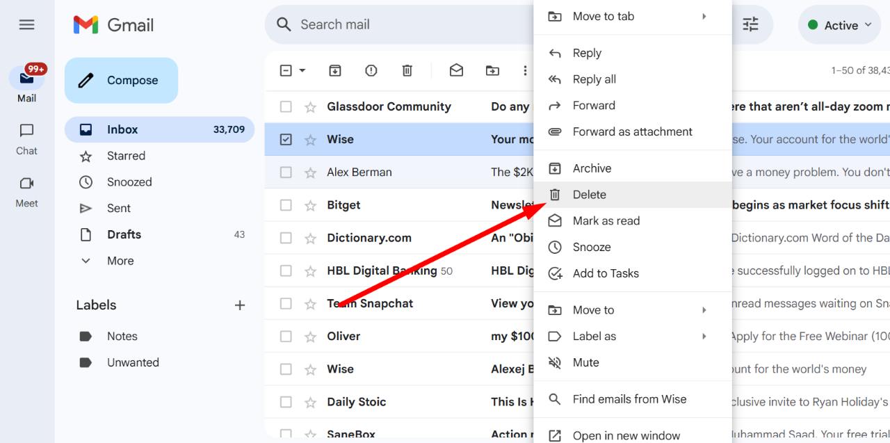 What Does Deleting Do in Gmail