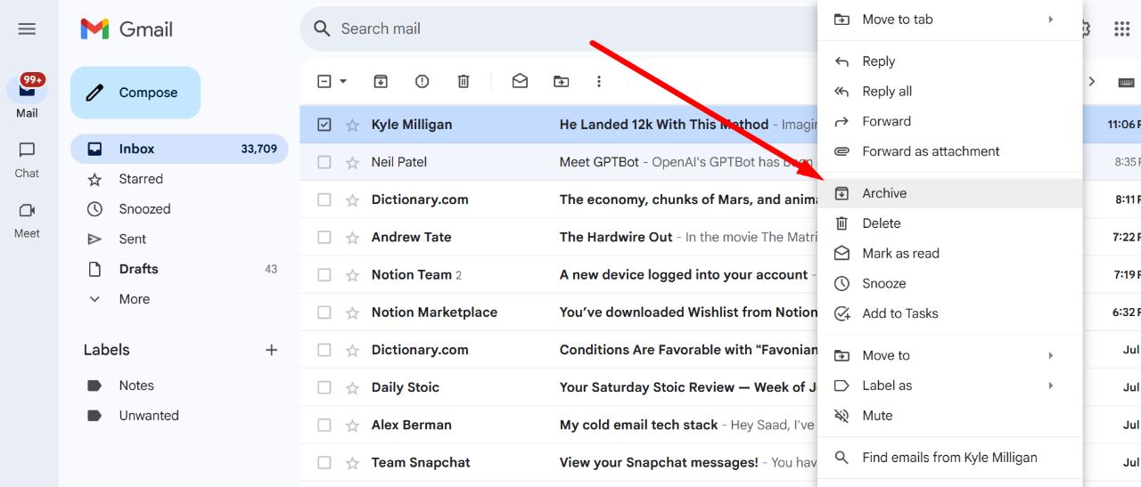 What Does Archiving Email Mean